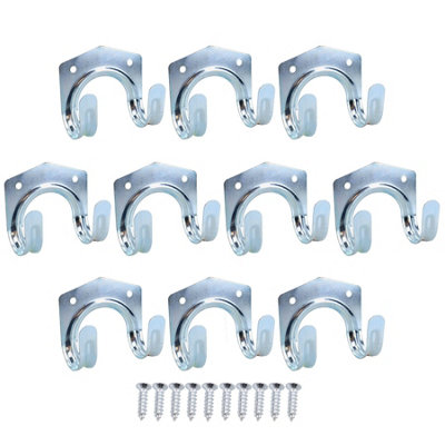 Hooks Tool Hooks Set,Wannoc Wall Hanging Hooks Metal Heavy Duty Hooks Wall Hangers For Shed Garage Warehouse Garden Tool Storage10 Pack Small