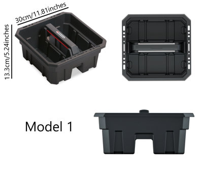 Tool Storage Tote Tray Heavy Duty Caddy Holdall Deep Compartment 3 Sizes Model 1