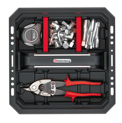 Tool Storage Tote Tray Heavy Duty Caddy Holdall Deep Compartment 3 Sizes Model 4 - 3