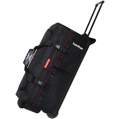 Tools4Trade Black 26 Inch Heavy Duty Tool Bag with Wheels & Telescopic ...