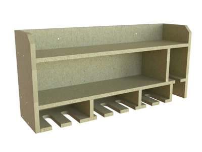 Tooltrek1 Power tool organizer storage rack, wallmount drill holder