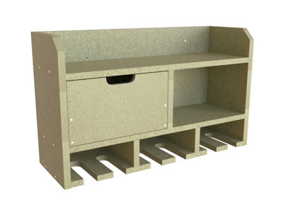 Tooltrek3 Power tool organizer storage rack, wall-mount drill