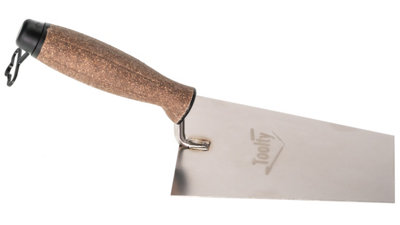 Toolty Bucket Trowel with Cork Handle 160mm Stainless Steel for Scooping and Scraping Mortar Cement Plaster Masonry Brickwork