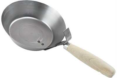 Toolty Carbon Steel Masonry Scoop with a Hook 185mm Wooden Handle for Masonry Work DIY