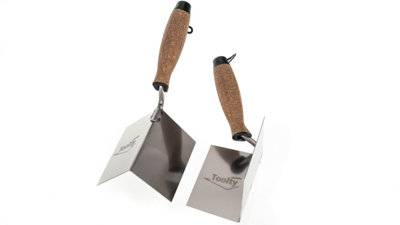 Toolty Corner Lining Internal and External Angled Trowel with Cork ...