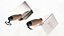 Toolty Corner Lining Internal and External Angled Trowel with Cork Handle Set 2PCS 120x60mm Stainless Steel for Plastering DIY