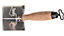 Toolty Corner Lining Internal Angled Trowel with Cork Handle 80x60mm Stainless Steel for Plastering Finishing DIY