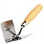 Toolty Corner Lining Internal Angled Trowel with Wooden Handle 120x60mm Stainless Steel for Plastering Finishing DIY
