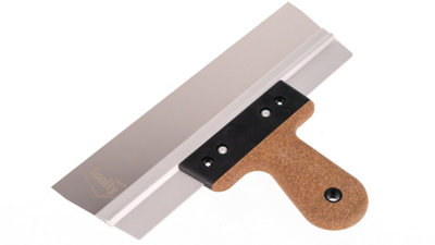 Toolty Filling Taping Spatula with Cork Handle on Aluminium Profile 300/60mm Stainless Steel for Plastering Finishing Rendering