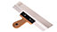 Toolty Filling Taping Spatula with Cork Handle on Aluminium Profile 350/60mm Stainless Steel for Plastering Finishing Rendering