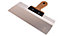 Toolty Filling Taping Spatula with Cork Handle on Aluminium Profile 350/90mm Stainless Steel for Plastering Finishing Rendering