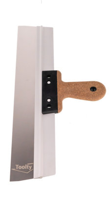 Toolty Filling Taping Spatula with Cork Handle on Aluminium Profile 475/60mm Stainless Steel for Plastering Finishing Rendering