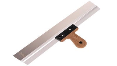 Toolty Filling Taping Spatula with Cork Handle on Aluminium Profile 550/60mm Stainless Steel for Plastering Finishing Rendering