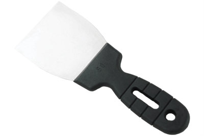 Toolty Filling Taping Spatula with Plastic Handle 80mm Stainless Steel for Plastering Rendering Finishing DIY