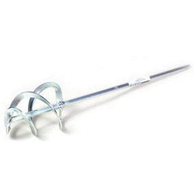 Toolty Helix Mixing Paddle Stirrer Agitator Whisk Mixer 100x500x8mm HEX Galvanized Steel for Plaster Concrete Mortar DIY
