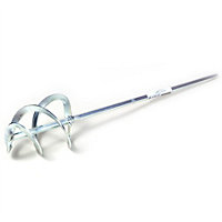 Toolty Helix Mixing Paddle Stirrer Agitator Whisk Mixer 70x400x8mm HEX Galvanized Steel for Plaster Concrete Mortar DIY
