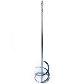 Toolty Helix Mixing Paddle Whisk Mixer Stirrer Agitator 160x600mm M14 Thread Galvanized Steel 2Blade for Plaster Gypsum Adheives