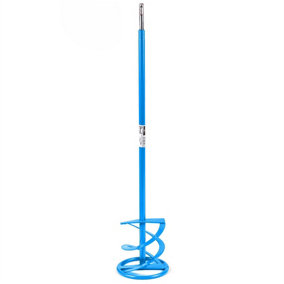 Toolty Italian Mixing Paddle Mixer Whisk Stirrer Agitator 120x600mm SDS Powder Coated Steel Positive 2Blade for Gypsum Cement