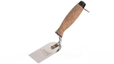 Toolty Margin Wall Putty Finishing Trowel with Cork Handle 50mm Stainless Steel for Brickwork and Plastering Rendering DIY