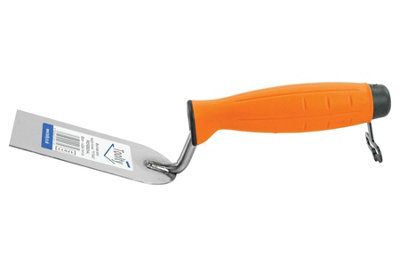 Toolty Margin Wall Putty Finishing Trowel with Rubber Handle 60mm Stainless Steel for Brickwork and Plastering Rendering DIY