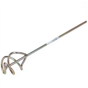 Toolty Mixing Paddle Stirrer Agitator Whisk Mixer 80x400x7mm HEX Galvanized Steel for Adhesive Plaster Mortar DIY