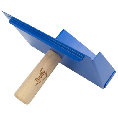 Toolty Mortar Holder Device Hawk with Wooden Handle Powder Coated Stainless Steel for Masonry and Finising Work DIY
