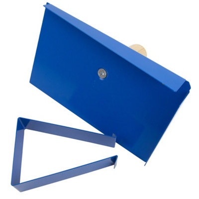 Toolty Mortar Holder Device Hawk with Wooden Handle Powder Coated Stainless Steel for Masonry and Finising Work DIY