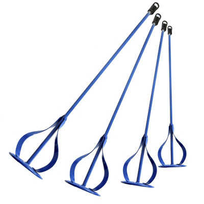 Toolty Paint Mixing Paddle Stirrer Agitator Whisk Mixer Set 4 PCS 60, 80, 100, 120mm Powder