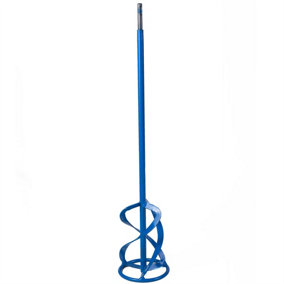 Toolty Professional Mixing Paddle Stirrer Agitator Mixer Whisk 120x600mm SDS Plus Powder Coated Steel for Concrete Plaster DIY