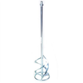 Toolty Professional Mixing Paddle Stirrer Mixer Whisk Agitator 120x600mm M14 Thread Galvanized Steel for Concrete Plaster DIY