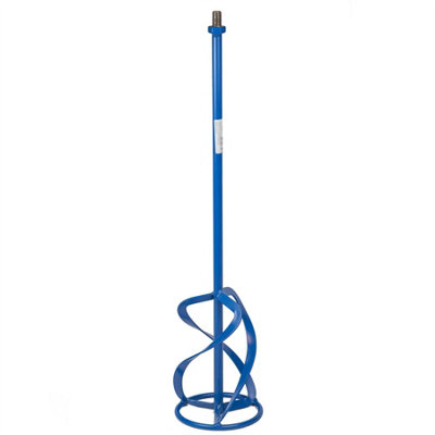 Toolty Professional Mixing Paddle Stirrer Mixer Whisk Agitator 120x750mm M14 Thread Powder Coated Steel for Concrete Plaster DIY
