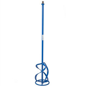 Toolty Professional Mixing Paddle Stirrer Mixer Whisk Agitator 180x750mm M14 Thread Powder Coated Steel for Concrete Plaster DIY