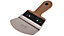 Toolty Profiled Bucket Scoop Trowel with Soft Grip Cork Handle 165mm Stainless Steel for Scooping Picking Compound Plaster