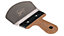 Toolty Profiled Bucket Scoop Trowel with Soft Grip Cork Handle 165mm Stainless Steel for Scooping Picking Compound Plaster