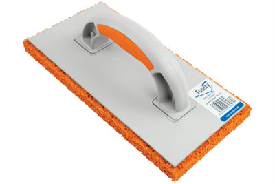 Toolty Sponge Grouting Float 280x140x18mm Hydro Rubber Two Component Handle for Tiling Finishing Tool Trowel Floors Walls DIY