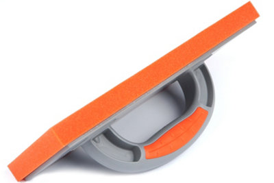 Toolty Sponge Grouting Float 280x140x20mm Set 3PCS Two Component Handle Orange Rubber Tiling Finishing Tool Trowel Floors Walls