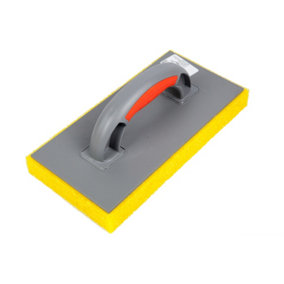 Toolty Sponge Grouting Float 280x140x30mm Orange Coarse Two Component Handle for Tiling Finishing Tool Trowel Floors Walls DIY