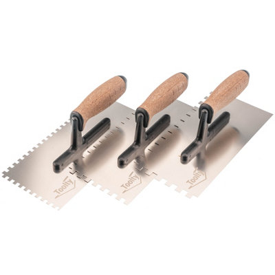 10x10mm  0.39"x0.39"   Stainless Steel, Square Notched Or Not Trowel Tiling Trowel Plastering Trowel Toolty For Adhesive Mortars Wooden Handle Tile Tiling~p75309245 - View #7