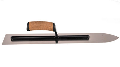 Toolty Stainless Steel Flooring Trowel with Cork Handle 500mm Stainless Steel for Plastering Rendering Flooring DIY - 8
