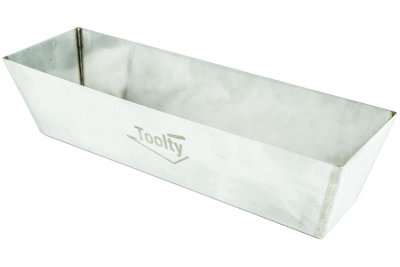 Toolty Stainless Steel Plasterers Mud Pan 360mm 14 for Holding Mixing Plastering Grouting Drywall DIY