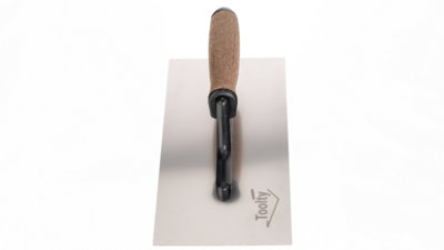 Toolty Stainless Steel Trowel with Cork Handle on Polyamide Foot 270mm for Plastering Rendering Finishing Smoothing DIY - 6