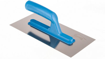 Toolty Stainless Steel Trowel with Plastic Handle - 270mm - for Adhesive Mortars Tiles Tiling Plastering Rendering DIY - 7