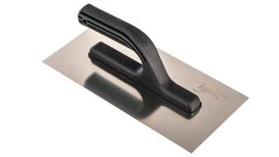 Toolty Stainless Steel Trowel with Plastic Handle 270mm for Smoothing Plaster Mortar Adhesive Plastering Rendering DIY - 5