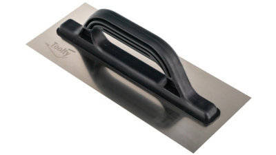 Toolty Stainless Steel Trowel with Plastic Handle 320mm for Smoothing Plaster Mortar Adhesive Plastering DIY - 3