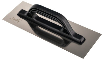 Toolty Stainless Steel Trowel with Plastic Handle 360mm for Smoothing Plaster Mortar Adhesive Plastering DIY - 3