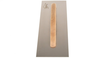 Toolty Stainless Steel Trowel with Wooden Handle 360mm for Smoothing Plaster Mortar Adhesive Plastering DIY - 7