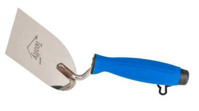 Toolty Stucco Wall Putty Finishing Trowel with Rubber Handle 100mm Stainless Steel for Brickwork and Plastering Rendering DIY - 6