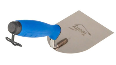 Toolty Stucco Wall Putty Finishing Trowel with Rubber Handle 100mm Stainless Steel for Brickwork and Plastering Rendering DIY - 7