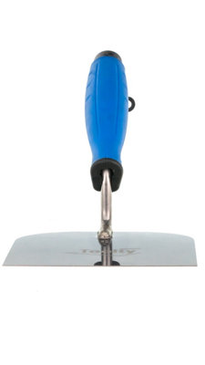 Toolty Stucco Wall Putty Finishing Trowel with Rubber Handle 120mm Stainless Steel for Brickwork and Plastering Rendering DIY - 7