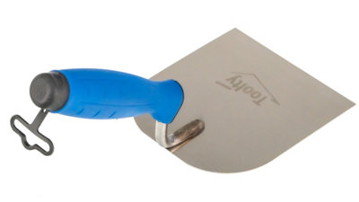 Toolty Stucco Wall Putty Finishing Trowel with Rubber Handle 120mm Stainless Steel for Brickwork and Plastering Rendering DIY - 8